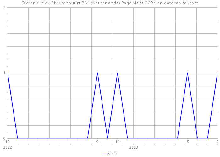 Dierenkliniek Rivierenbuurt B.V. (Netherlands) Page visits 2024 