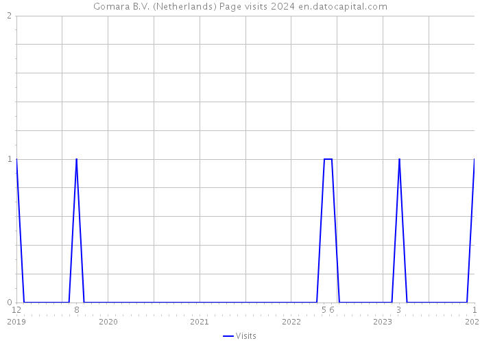 Gomara B.V. (Netherlands) Page visits 2024 