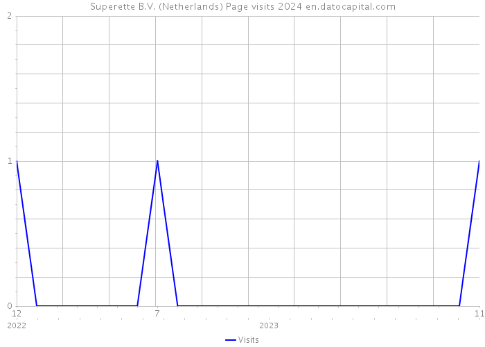 Superette B.V. (Netherlands) Page visits 2024 