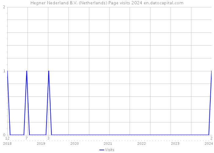 Hegner Nederland B.V. (Netherlands) Page visits 2024 