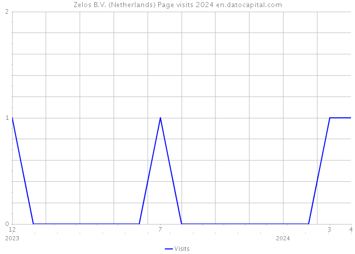 Zelos B.V. (Netherlands) Page visits 2024 