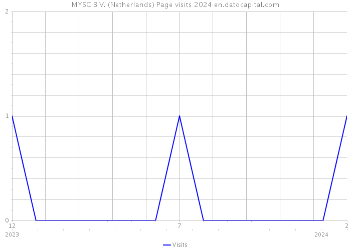 MYSC B.V. (Netherlands) Page visits 2024 