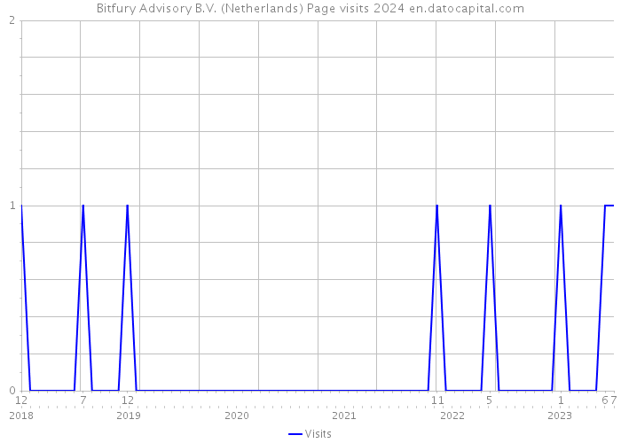 Bitfury Advisory B.V. (Netherlands) Page visits 2024 