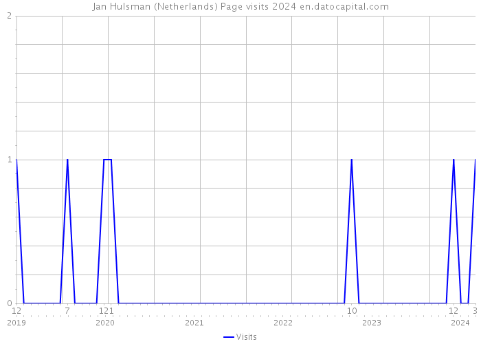 Jan Hulsman (Netherlands) Page visits 2024 