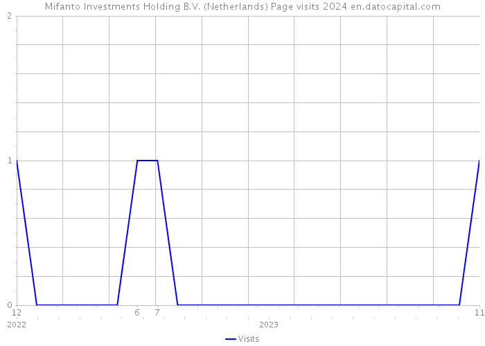 Mifanto Investments Holding B.V. (Netherlands) Page visits 2024 