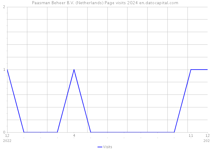 Paasman Beheer B.V. (Netherlands) Page visits 2024 