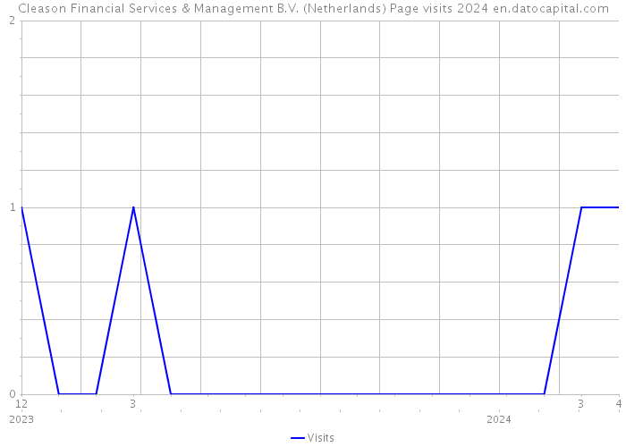 Cleason Financial Services & Management B.V. (Netherlands) Page visits 2024 
