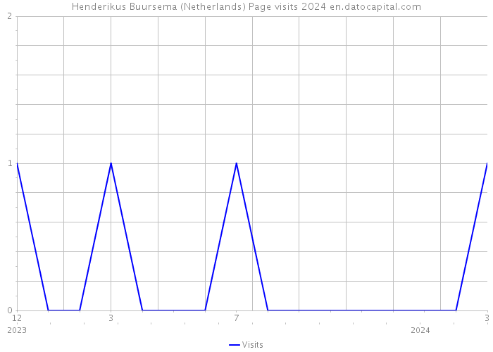Henderikus Buursema (Netherlands) Page visits 2024 