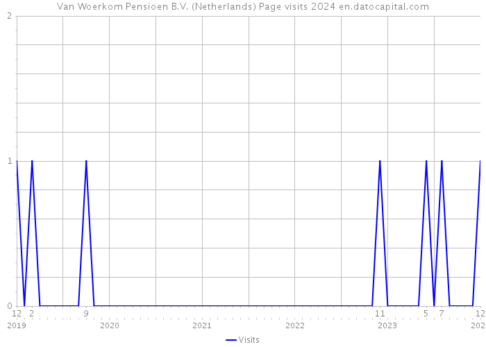 Van Woerkom Pensioen B.V. (Netherlands) Page visits 2024 