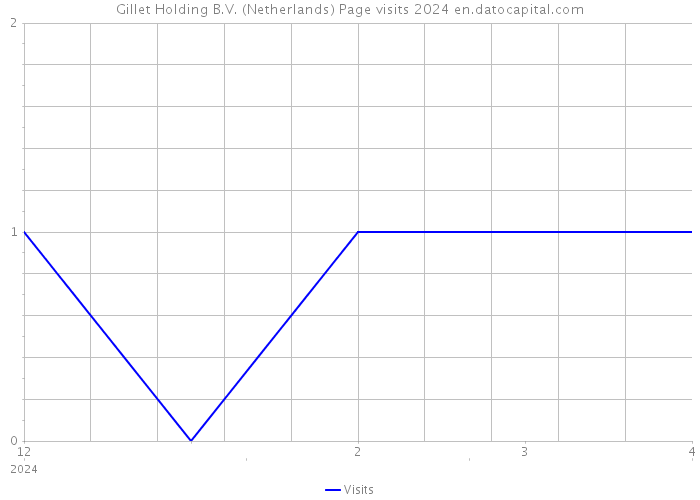 Gillet Holding B.V. (Netherlands) Page visits 2024 