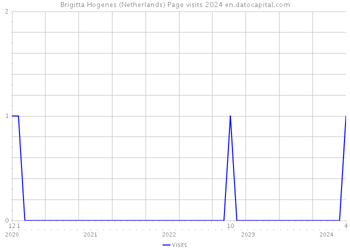 Brigitta Hogenes (Netherlands) Page visits 2024 