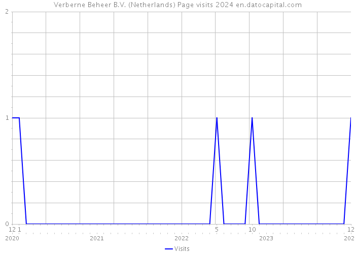 Verberne Beheer B.V. (Netherlands) Page visits 2024 