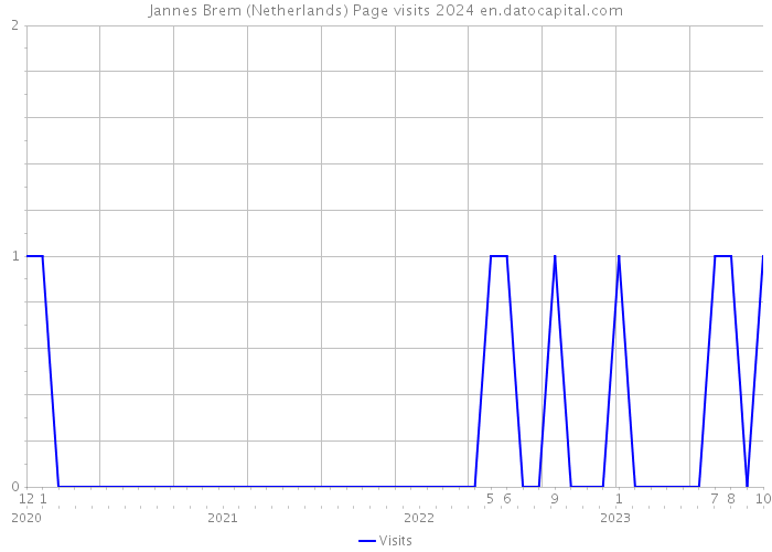Jannes Brem (Netherlands) Page visits 2024 