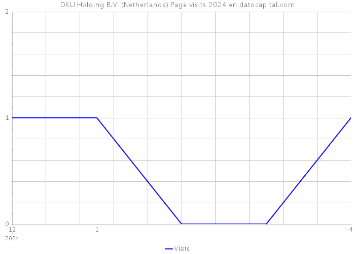 DKU Holding B.V. (Netherlands) Page visits 2024 