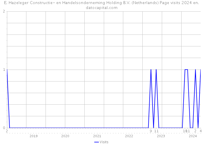 E. Hazeleger Constructie- en Handelsonderneming Holding B.V. (Netherlands) Page visits 2024 