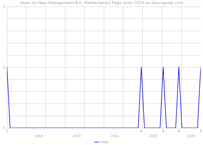 Alain de Haas Management B.V. (Netherlands) Page visits 2024 