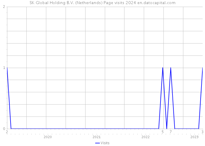 SK Global Holding B.V. (Netherlands) Page visits 2024 