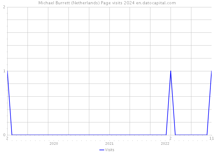 Michael Burrett (Netherlands) Page visits 2024 