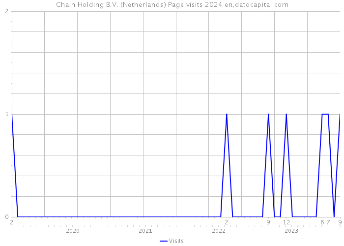 Chain Holding B.V. (Netherlands) Page visits 2024 