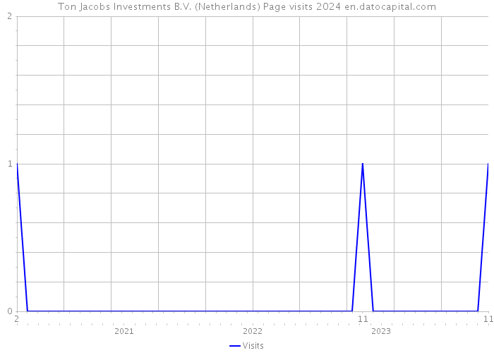 Ton Jacobs Investments B.V. (Netherlands) Page visits 2024 