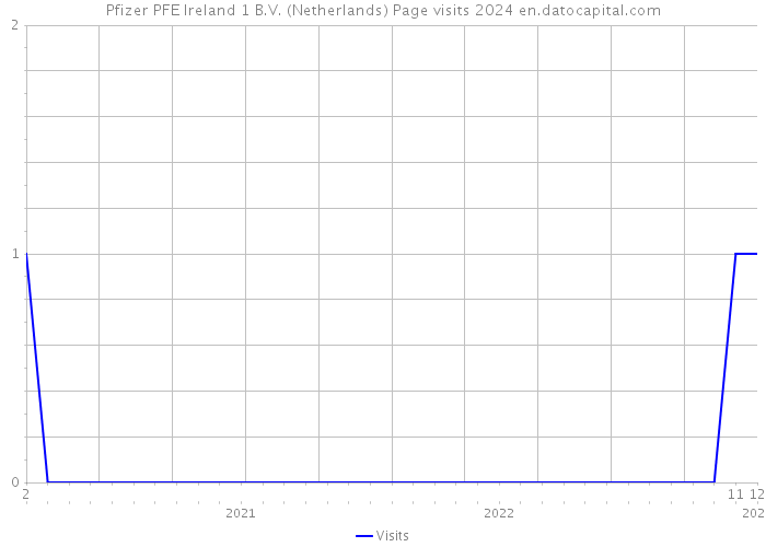 Pfizer PFE Ireland 1 B.V. (Netherlands) Page visits 2024 