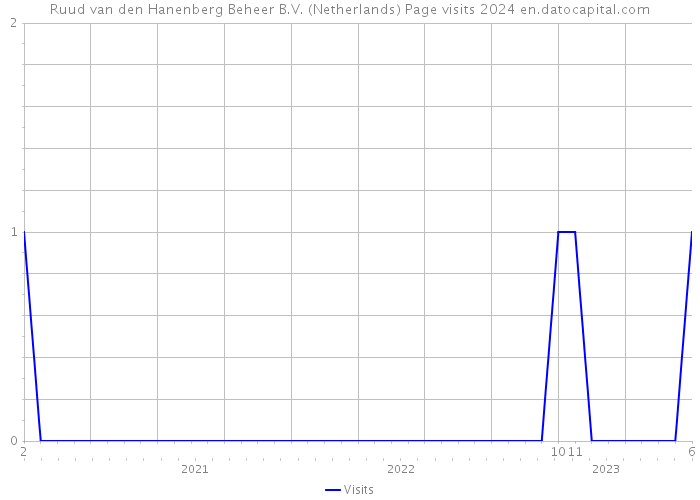 Ruud van den Hanenberg Beheer B.V. (Netherlands) Page visits 2024 