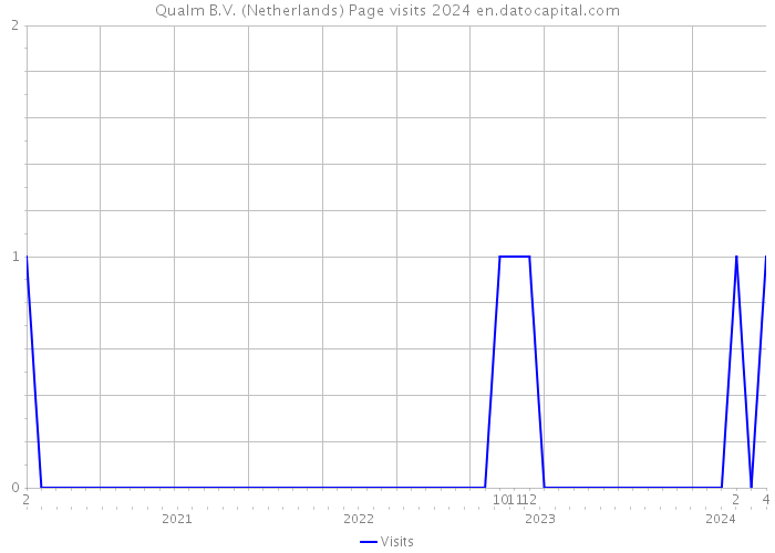 Qualm B.V. (Netherlands) Page visits 2024 