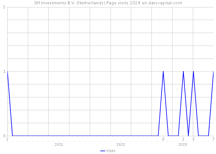 SH Investments B.V. (Netherlands) Page visits 2024 