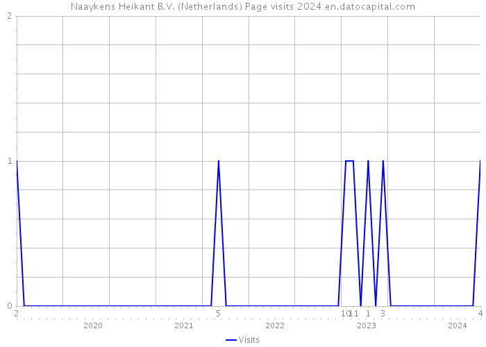 Naaykens Heikant B.V. (Netherlands) Page visits 2024 