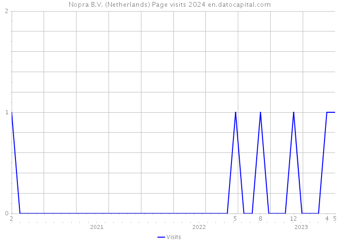 Nopra B.V. (Netherlands) Page visits 2024 