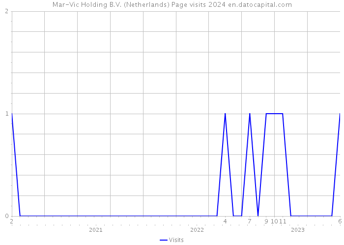 Mar-Vic Holding B.V. (Netherlands) Page visits 2024 