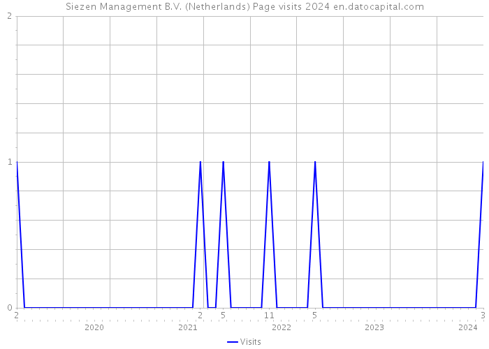 Siezen Management B.V. (Netherlands) Page visits 2024 