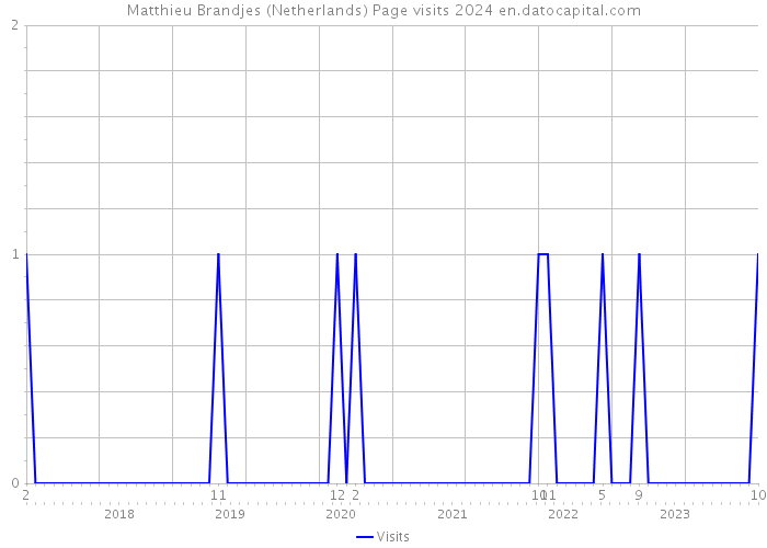 Matthieu Brandjes (Netherlands) Page visits 2024 