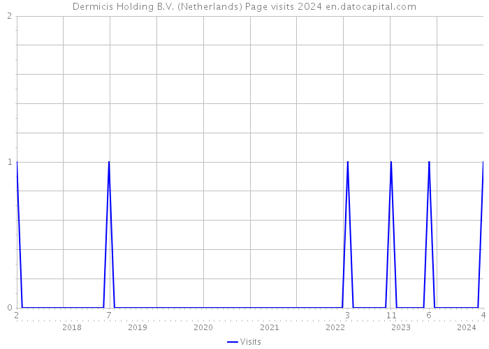Dermicis Holding B.V. (Netherlands) Page visits 2024 