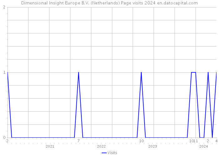 Dimensional Insight Europe B.V. (Netherlands) Page visits 2024 