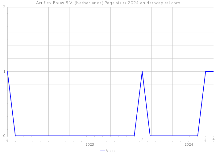 Artiflex Bouw B.V. (Netherlands) Page visits 2024 