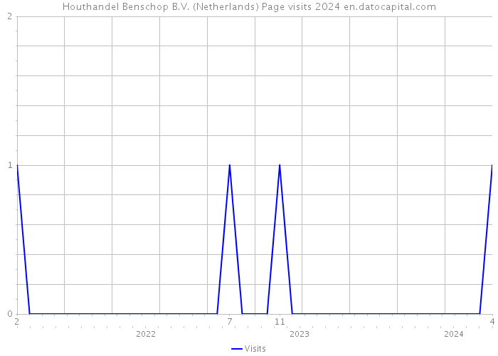 Houthandel Benschop B.V. (Netherlands) Page visits 2024 