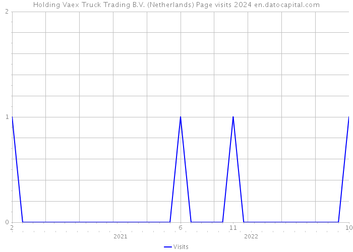 Holding Vaex Truck Trading B.V. (Netherlands) Page visits 2024 