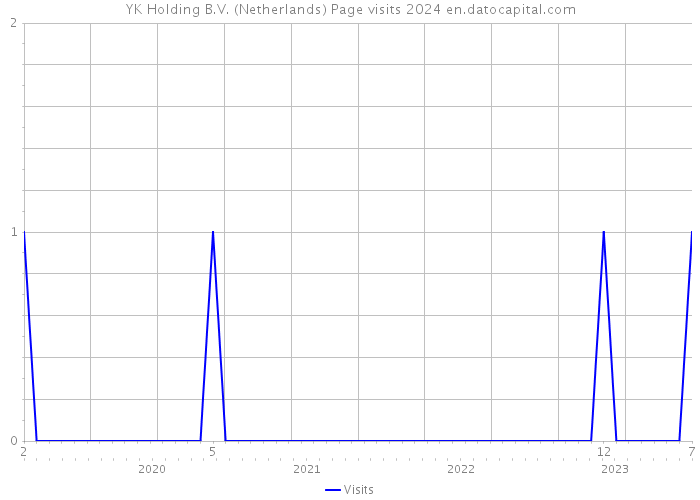 YK Holding B.V. (Netherlands) Page visits 2024 