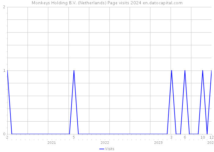 Monkeys Holding B.V. (Netherlands) Page visits 2024 