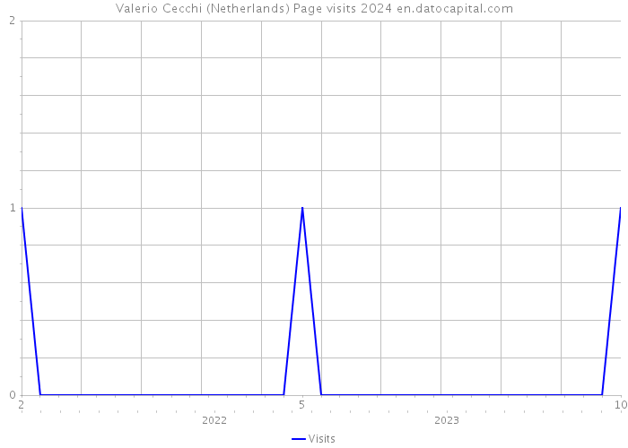Valerio Cecchi (Netherlands) Page visits 2024 