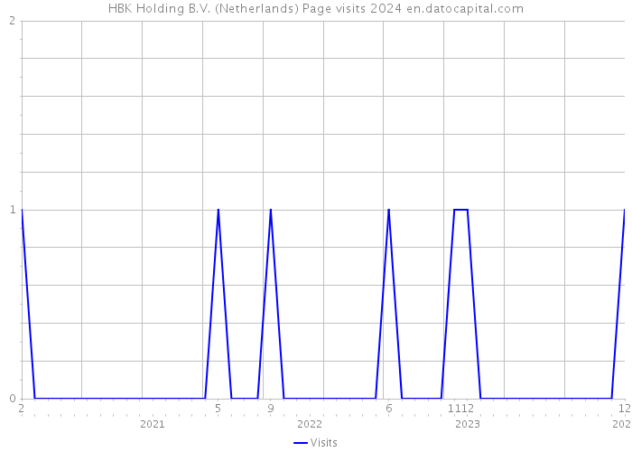 HBK Holding B.V. (Netherlands) Page visits 2024 