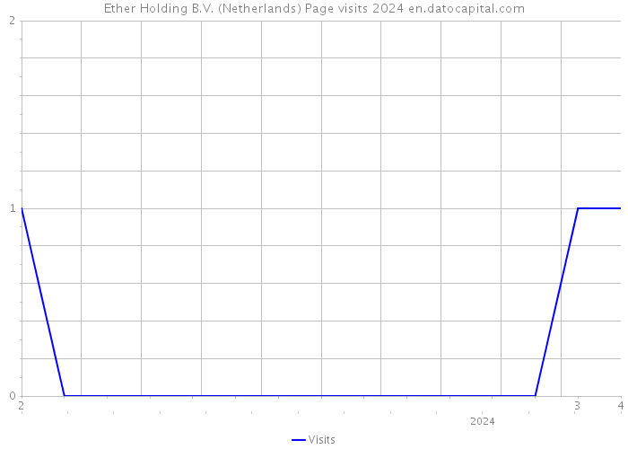 Ether Holding B.V. (Netherlands) Page visits 2024 
