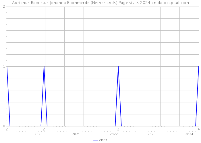 Adrianus Baptistus Johanna Blommerde (Netherlands) Page visits 2024 