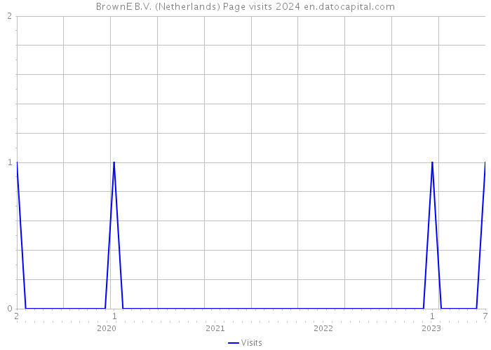 BrownE B.V. (Netherlands) Page visits 2024 
