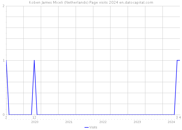 Koben James Miceli (Netherlands) Page visits 2024 