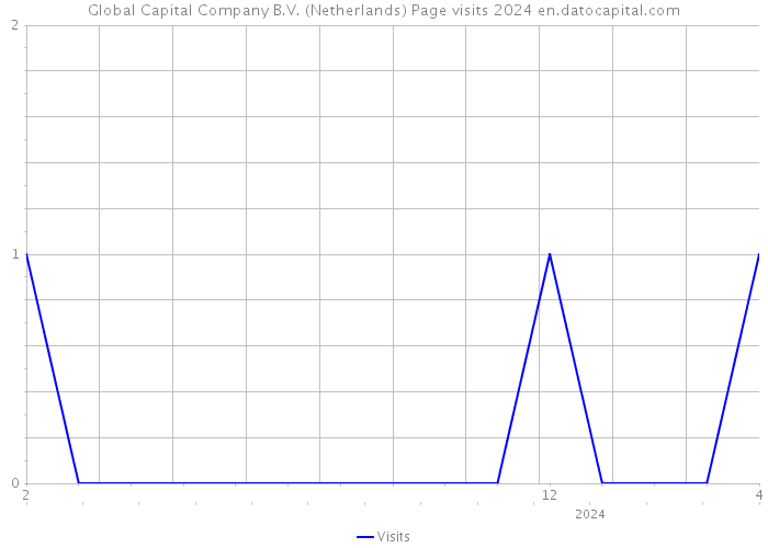 Global Capital Company B.V. (Netherlands) Page visits 2024 
