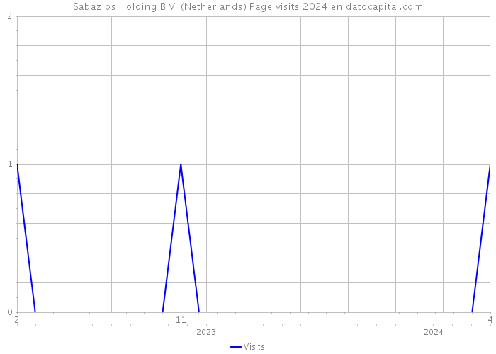 Sabazios Holding B.V. (Netherlands) Page visits 2024 
