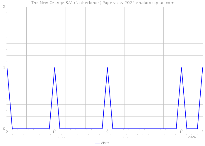 The New Orange B.V. (Netherlands) Page visits 2024 
