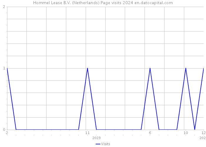 Hommel Lease B.V. (Netherlands) Page visits 2024 